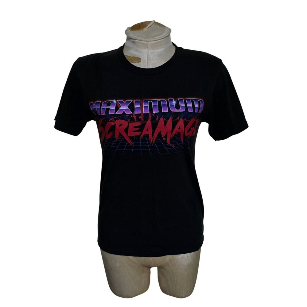 Halloween Horror Nights Maximum Screamage 2019 Black T-shirt Adult Unisex XXS‎